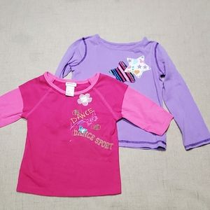 🚨5/$25🚨 Girls 4T Floral Star Long Sleeve Shirts